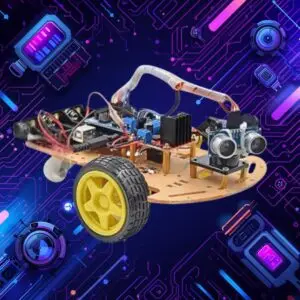 2WD Alpha Module 2 - Ultrasonic Car (Obstacle Avoidance DIY Kit)